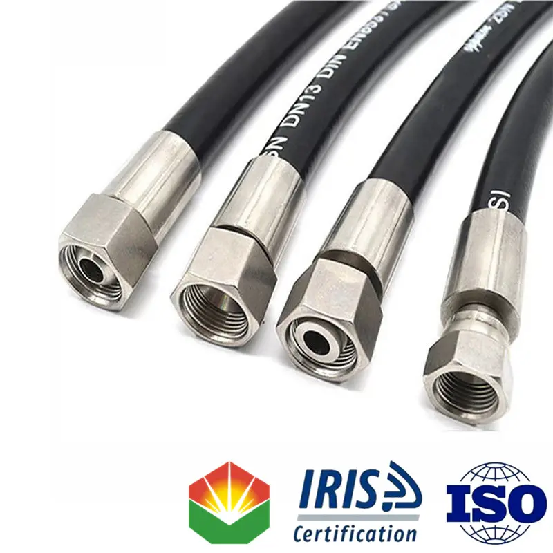 SAE 100 R12 Spiral Hydraulic Rubber Hose High Pressure For Petroleum Based Hydraulic Oils