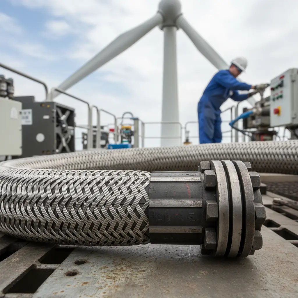 Wire Braided Rubber Hose For Wind Power Generation Equipment Maintenance