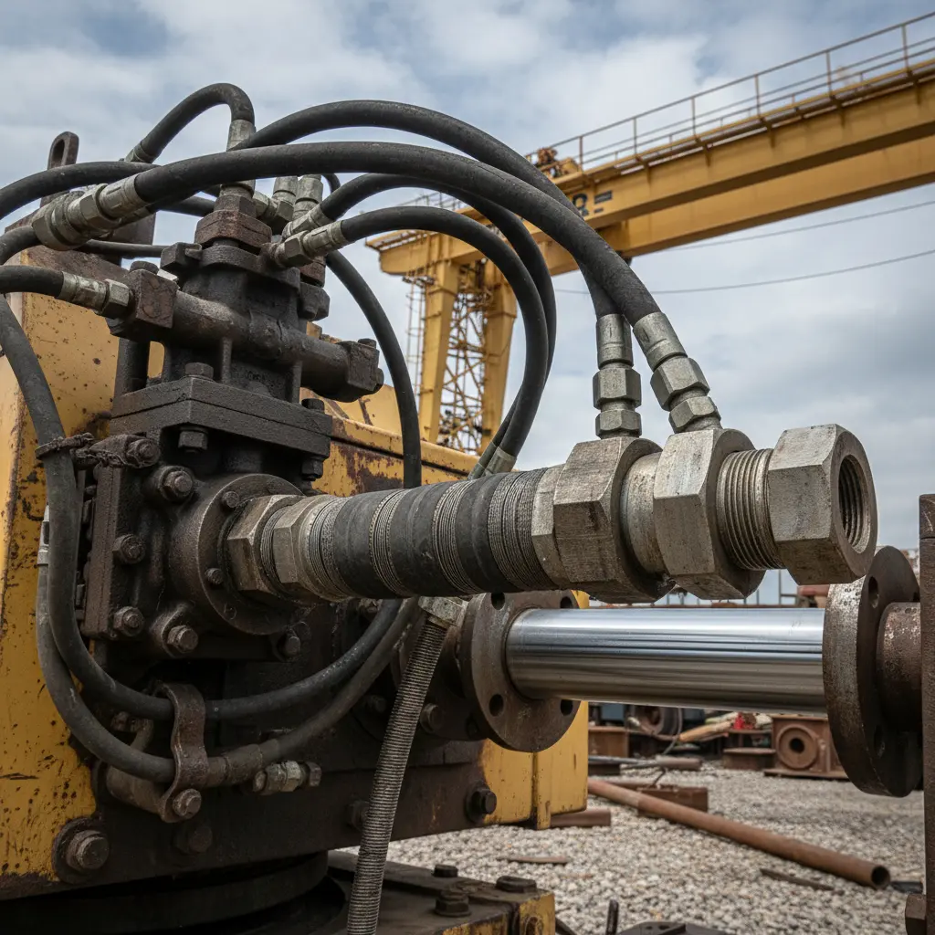 High Pressure Hose Assembly For Crane And Heavy Lifting Equipment Hydraulic Systems