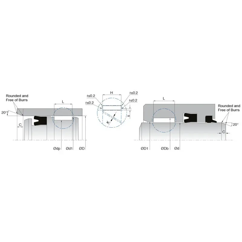 KL54 POM Guide Ring For Light Duty Hydraulic Applications