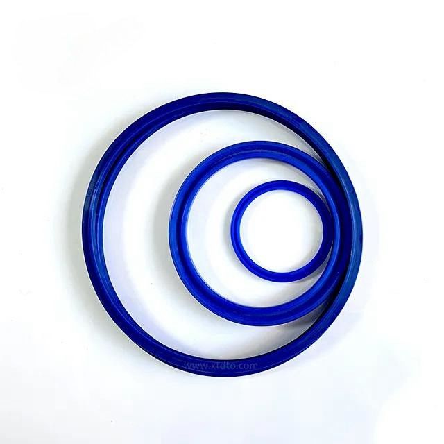                     PU Hydraulic Rod Seals Custom Compound Polyurethane Material Piston Rod Seals                