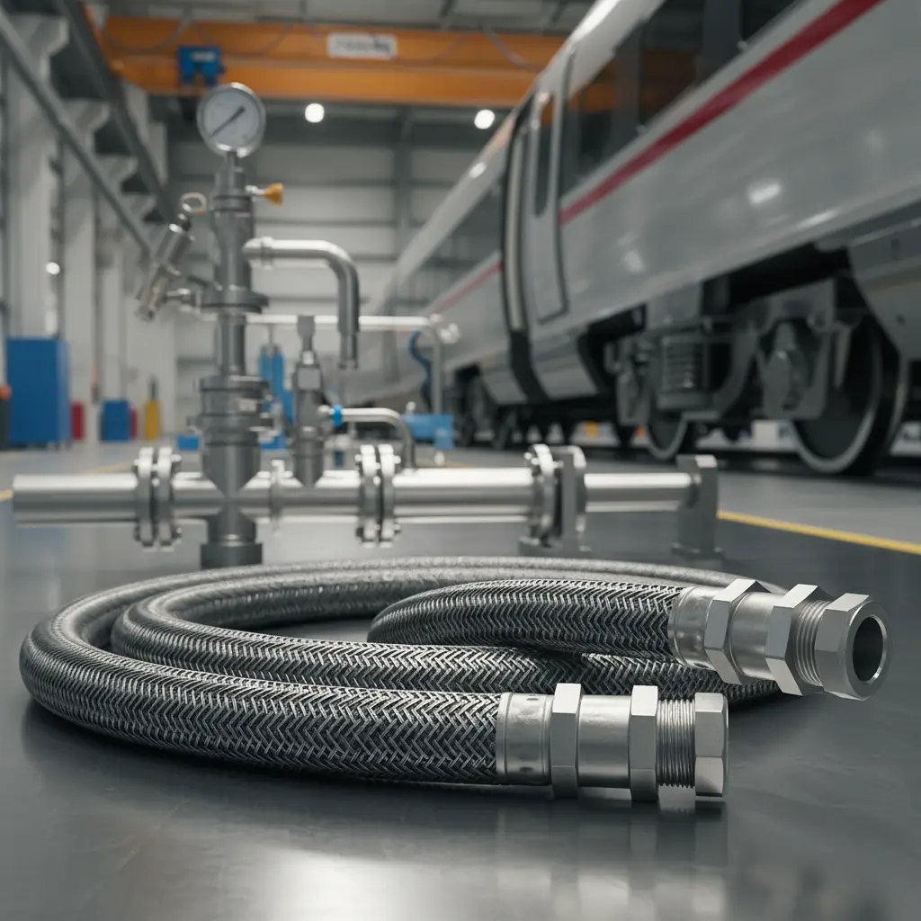 Wire Braided Rubber Hose For High-speed Railway Hydraulic And Pneumatic Systems