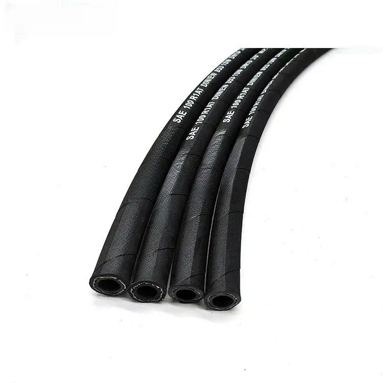                     High Pressure 3/8 1sn Braid Hydraulic Hose Pipe SAE 100r1 En853 Pressure Industrial Fuel Oil Hose Hydraulic Hose                