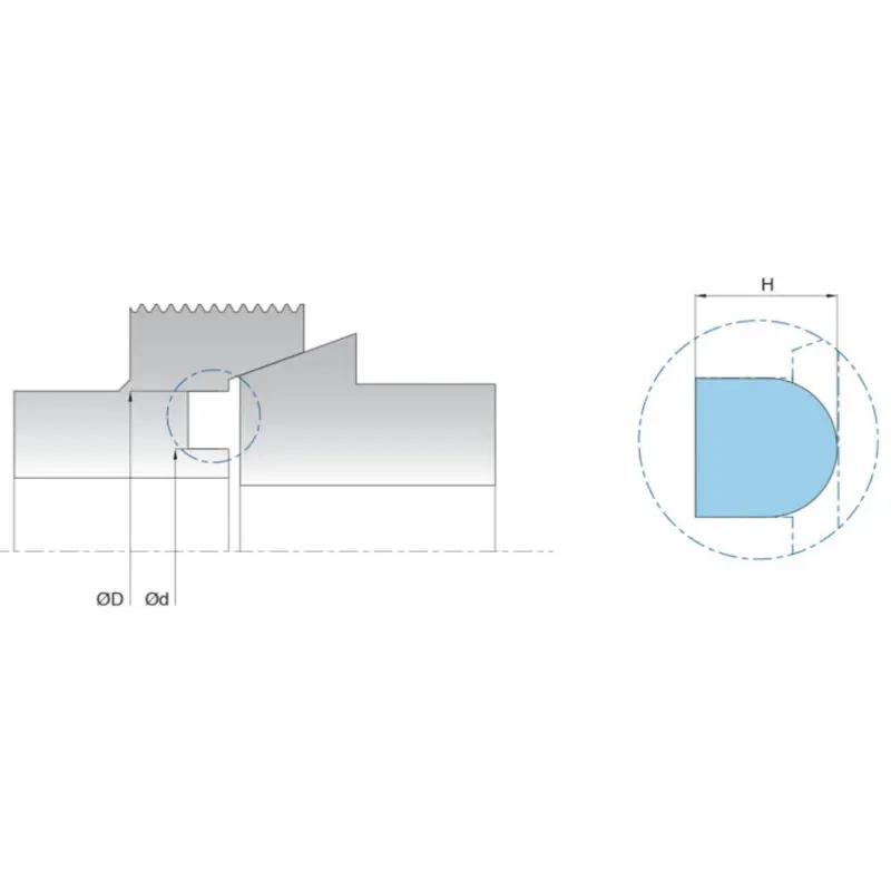                     NBR Sealing Elements Fast Installation FDA Approved Materials                