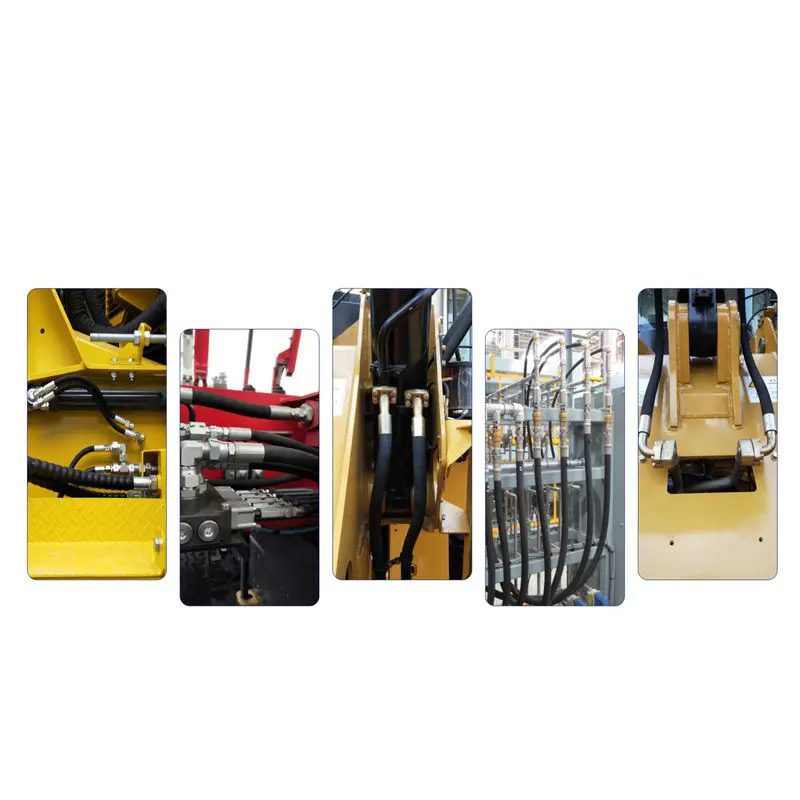 Small High Pressure 1 And 2 Ply Steel Braided Rubber Hose For Petroleum Based Hydraulic Oil