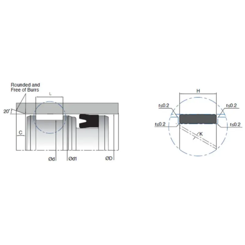                     Glass Fiber Reinforced Guide Ring POM Hydraulic Guiding Elements                