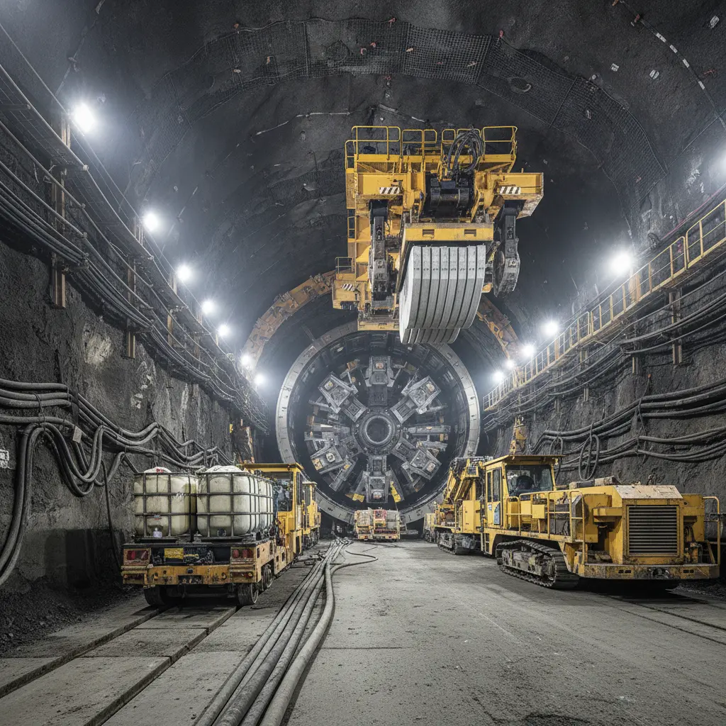 Underground Coal Mining Support Equipment For Tunnel Boring Machines (TBM) And Shield Tunneling