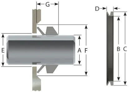 HRX HBY Buffer Seal Hydraulic Cylinder Seal / Excavator Rotary Oil Seal 1