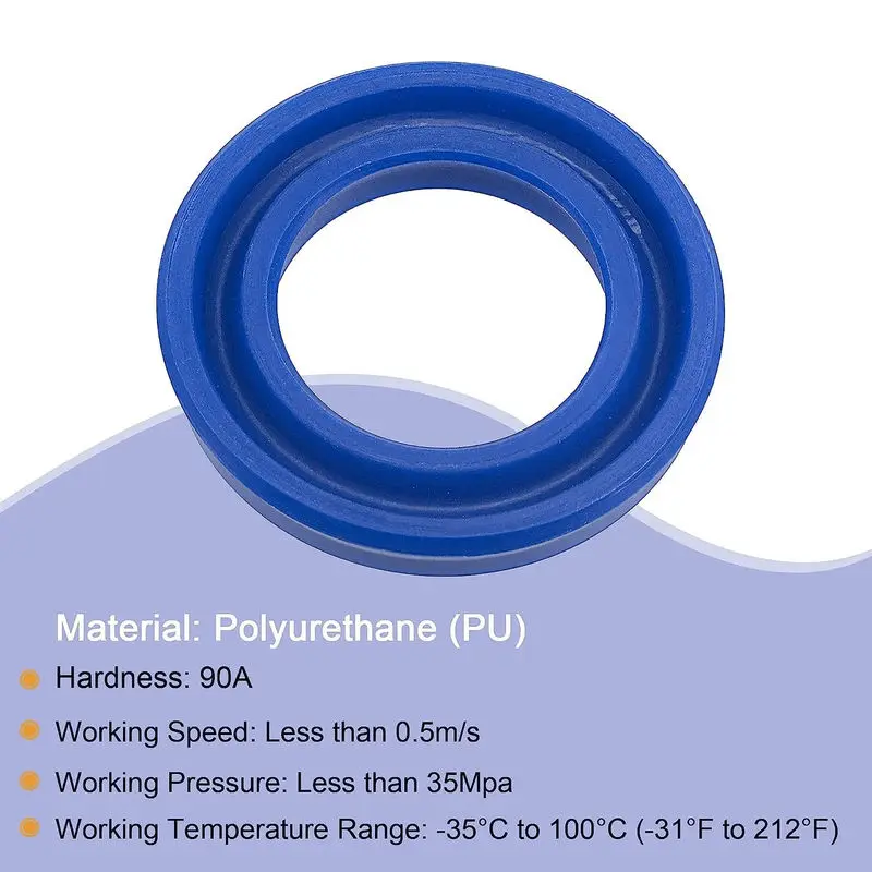 Hot Sale High Temperature Resistance Bore shaft Seal Hydraulic Oil Seals U/Y Type Polyurethane Sealing Ring