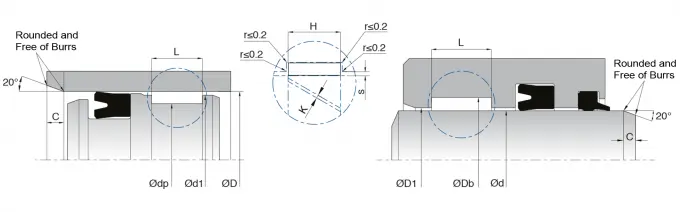 KL54 POM Guide Ring For Light Duty Hydraulic Applications 0