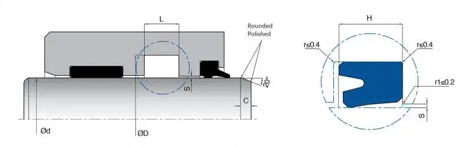 Extrusion Resistant PU Hydraulic Rod Seals With Superior Static / Dynamic Sealing Effect 0