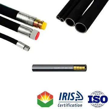 EN 856 4SH Strong structure 4 layer winding ultra high pressure steel wire screw hydraulic reinforced hose