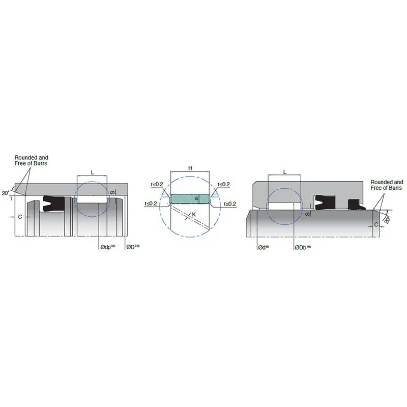                     Low Swelling Hydraulic Guide Ring Composite Guiding Elements For Presses                