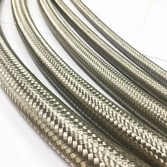 304 Stainless Steel Braided Flexible Gas Hose High Pressure Water PTFE Braided Hose