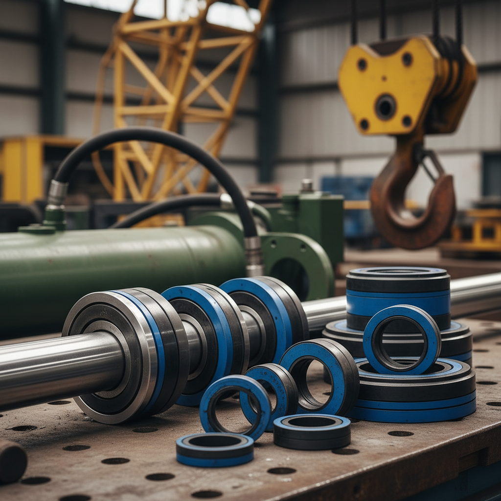 Piston Rod Seals For Crane And Heavy Lifting Equipment Hydraulic Systems