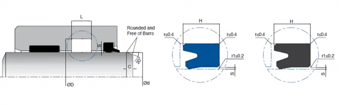KL04 Single Acting Hydraulic Rod Seals for light / medium duty applications 0