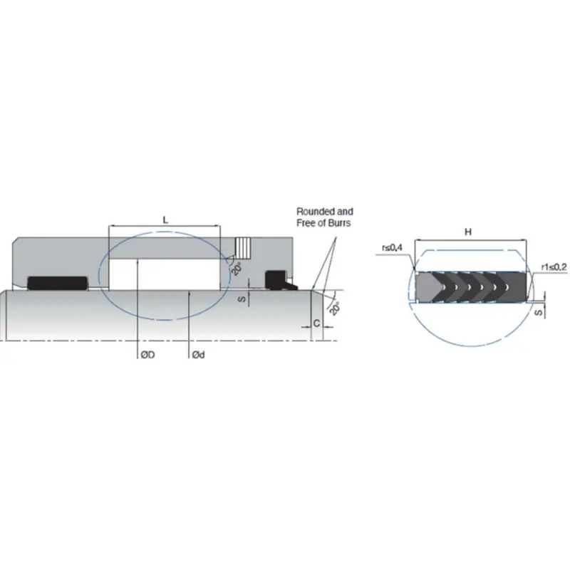                     Kelong Hydraulic Rod Seals NBR / FABRIC NBR / POM Material With Multi Lip Structure                