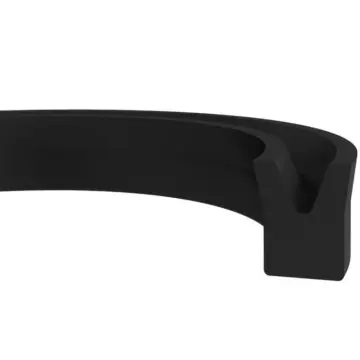 NBR Piston Rod Seals Hydraulic Elastomer With Cut / Symmetrical Lips Structure