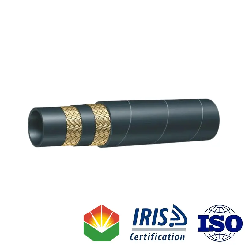 SAE 100R5 High Pressure NBR Wire Braid Hydraulic Hose ISO9001 IRIS Certified
