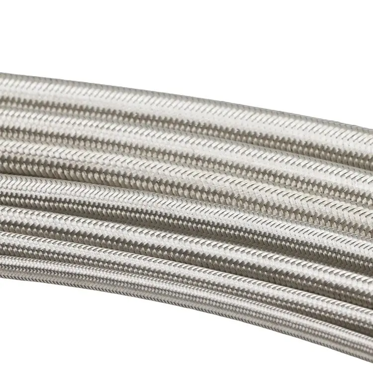                     Stainless Steel Flexible Braided Hose Tube Pipe PTFE Metal Hose For Fuel Oil Hose Line                