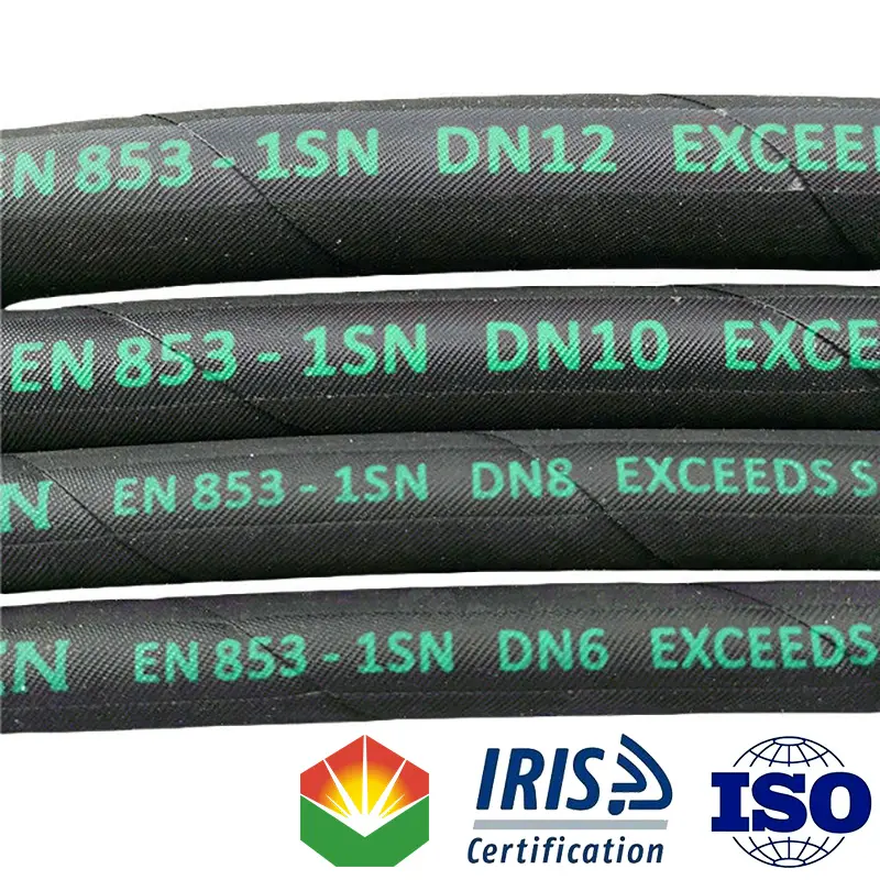 High Pressure Wire Braided Hydraulic Hose EN853-1SN-1 and SAE100 R1