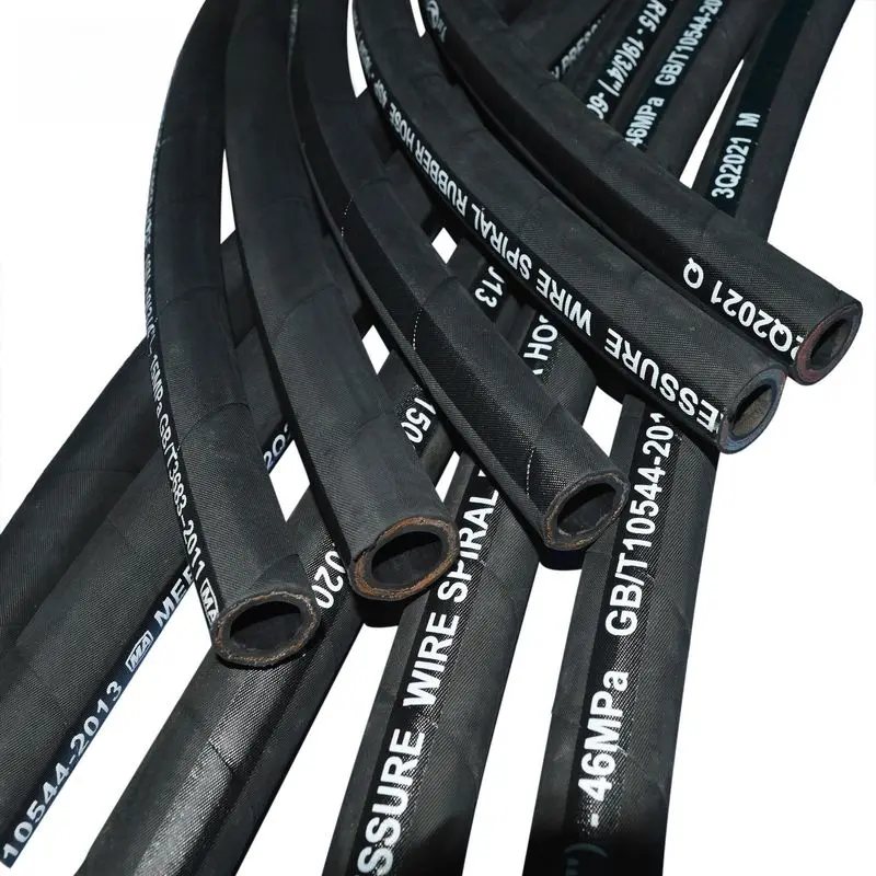 Abrasion Resistant Spiral Hydraulic Hose Pipe / SAE 100 R13 Hydraulic Hose 1/4 Inch 3/4 inch