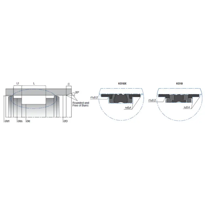                     Forklift Hydraulic Piston Seals  Low Friction With NBR Profile Ring                